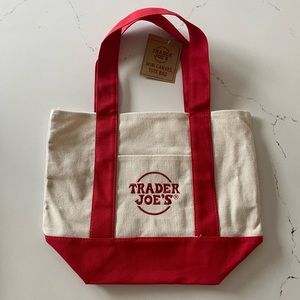 Trader Joe’s Mini Canvas Tote Bag - Red